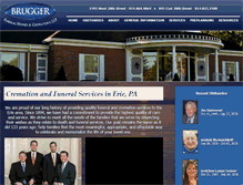 Tablet Screenshot of bruggerfuneralhomes.com